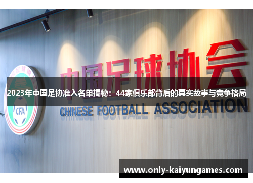 2023年中国足协准入名单揭秘：44家俱乐部背后的真实故事与竞争格局