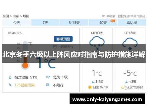 北京冬季六级以上阵风应对指南与防护措施详解