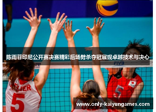 陈雨菲印尼公开赛决赛精彩后场劈杀夺冠展现卓越技术与决心